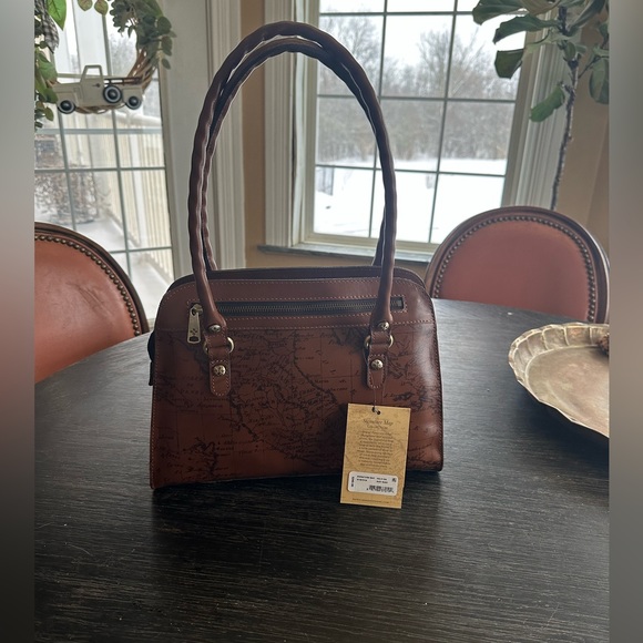 NWT Patricia Nash Bag Calvi Satchel - riot rust - Picture 2 of 6